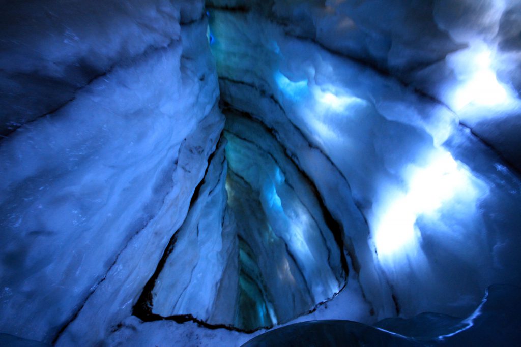 The glacier exhibition at the Perlan Museum in Reykjavík