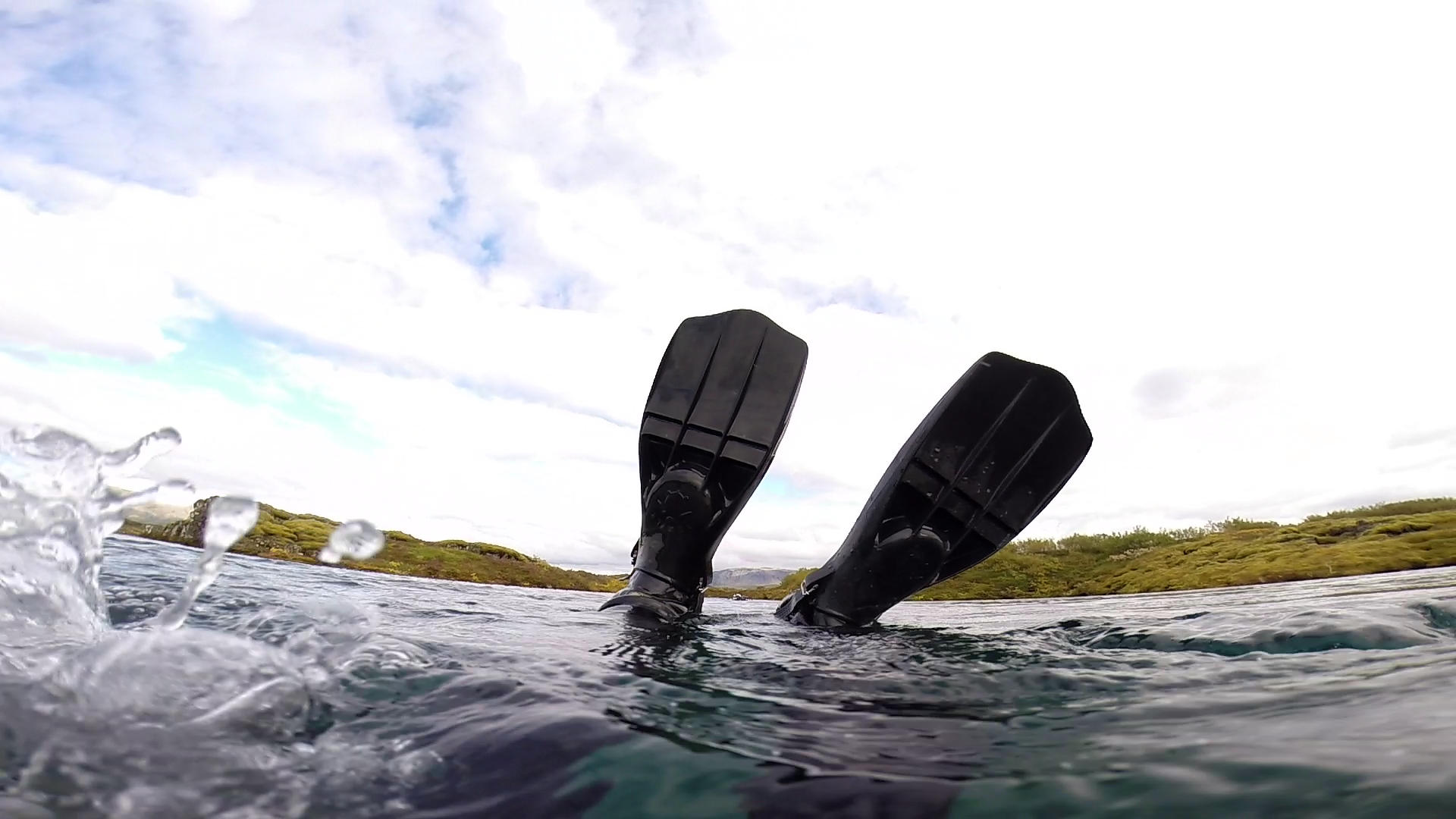 Diving in Silfra, Iceland