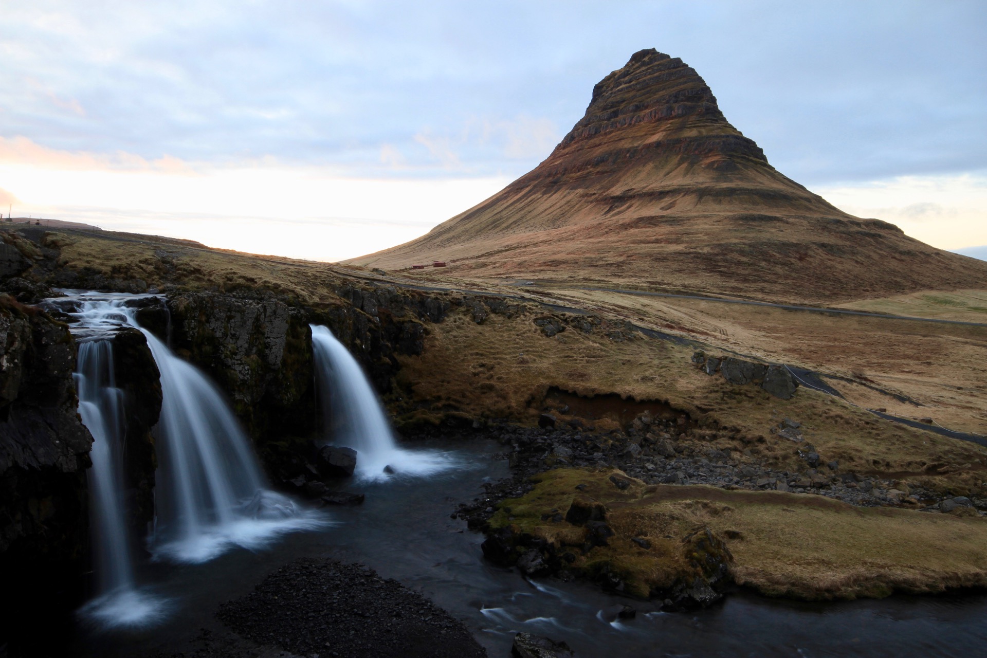 Kirkjufellsfoss, very close to the Freezer Hostel