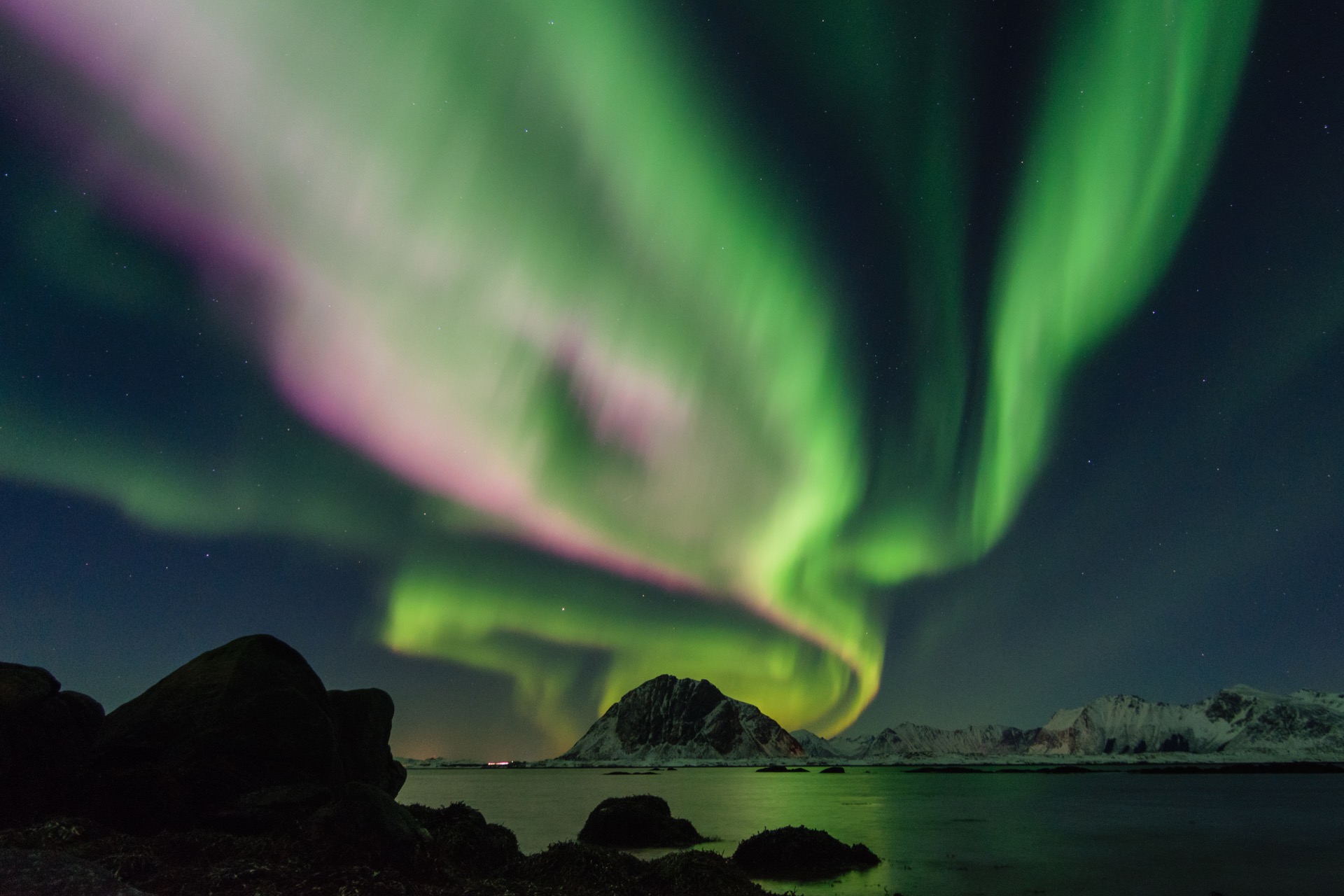 When the northern lights dance over the city, the old harbour is the ideal spot to watch…