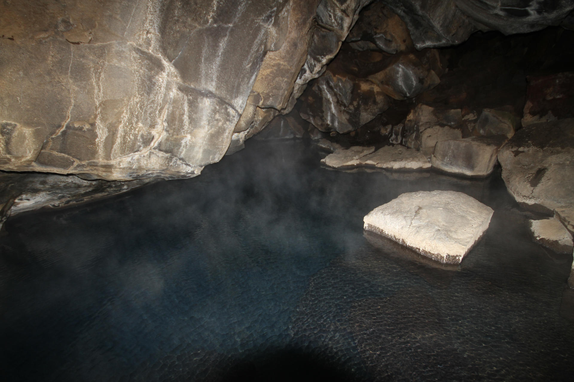 Grjotagja - A hot spring in the north of Iceland (Closed!)