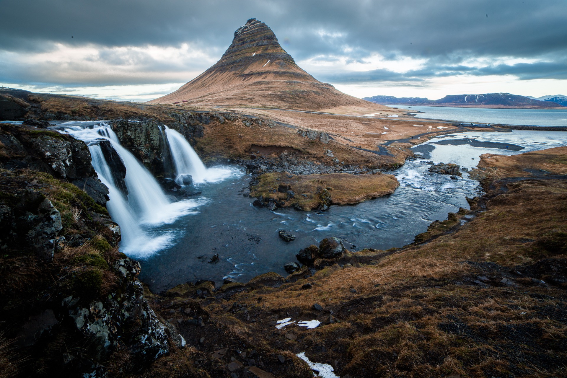 Waterfall in Iceland: Kirkjufellsfoss