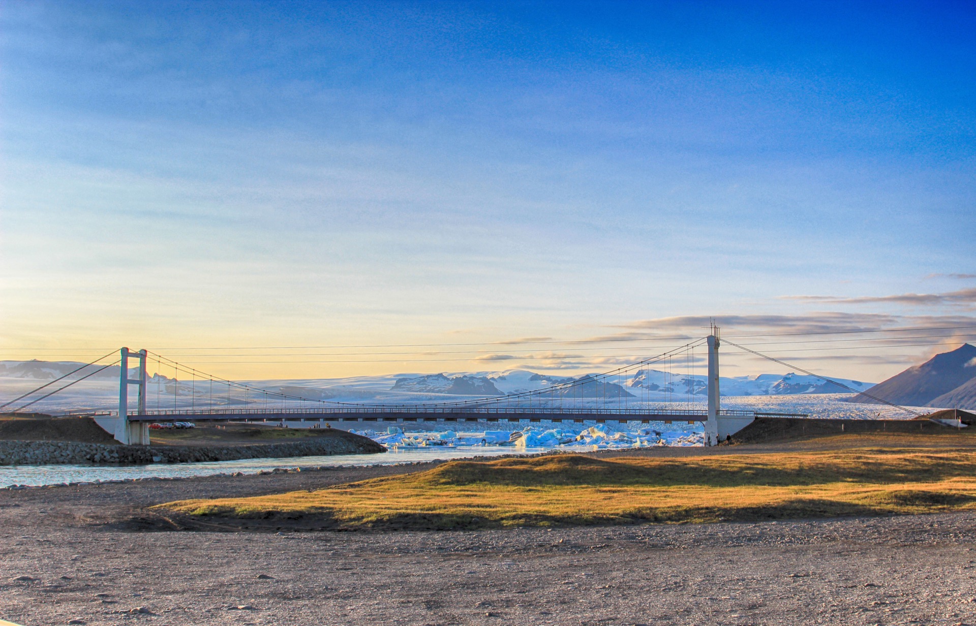 The Jökulsárlón glacier lagoon in Iceland