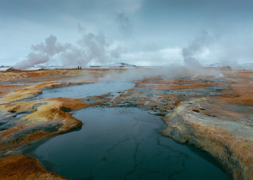 The Hverarönd / Hverir geothermal area in the Mývatn region of Iceland