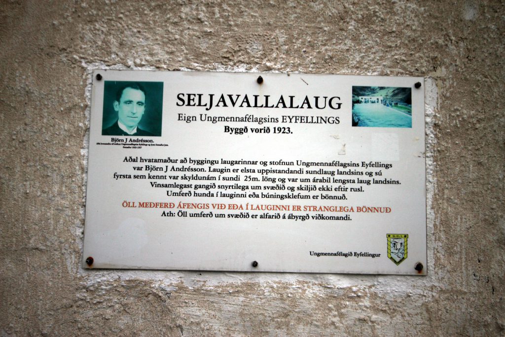 Seljavallalaug swimming pool in Iceland